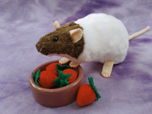 Agouti Brown Capped Rat Plushie