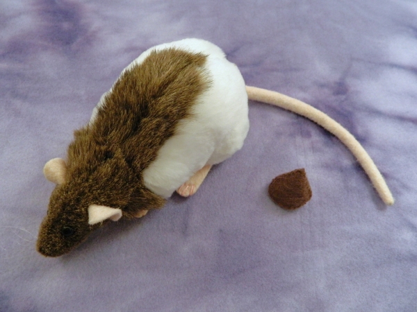 Agouti Brown Half-Hooded Rat Plushie