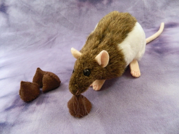 Agouti Brown Hooded Rat Plushie
