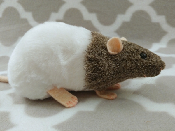 Agouti Grey Bareback Rat Plushie