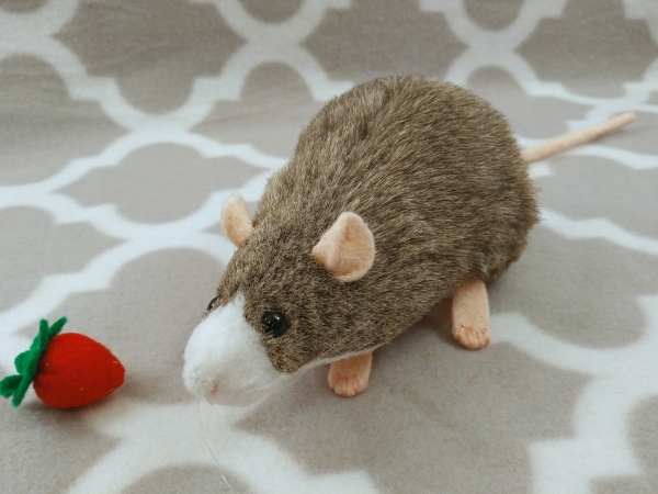 Agouti Grey Blazed Rat Plushie