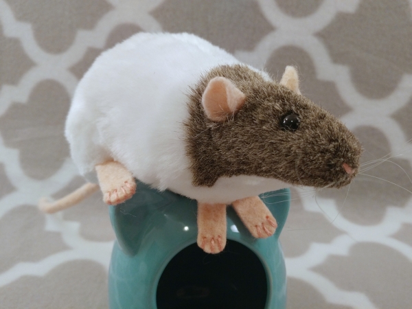 Agouti Grey Capped Rat Plushie