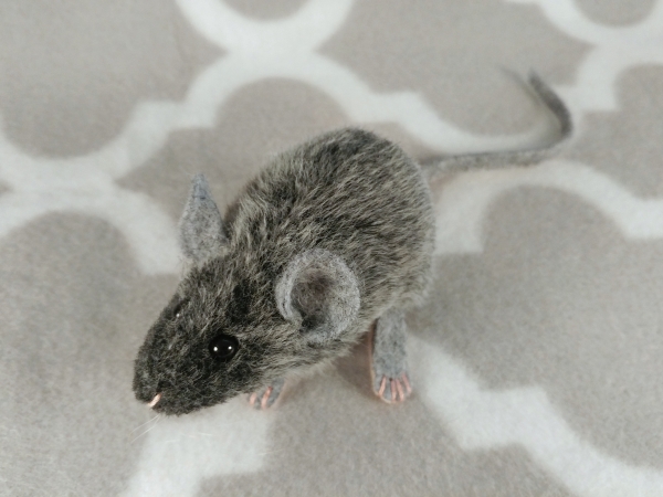 Agouti Grey Mouse Plushie