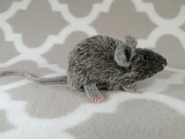 Agouti Grey Mouse Plushie