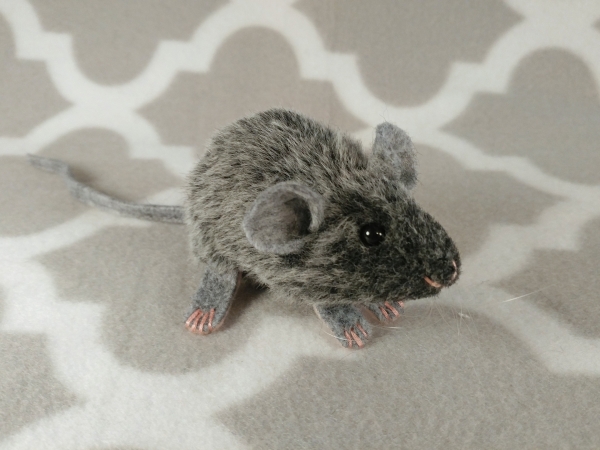 Agouti Grey Mouse Plushie