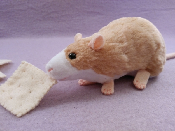 Beige Blazed Rat Plushie