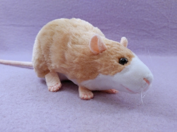 Beige Blazed Rat Plushie