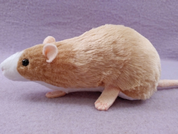 Beige Blazed Rat Plushie