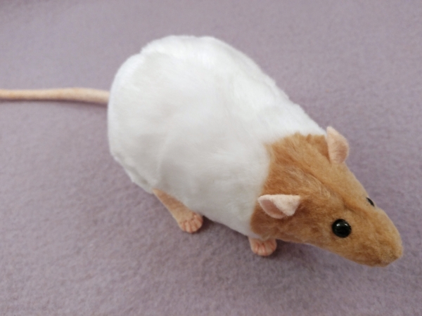 Beige Capped Rat Plushie