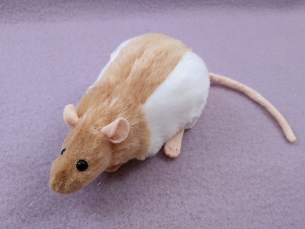 Beige Hooded Rat Plushie