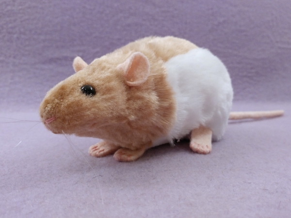 Beige Hooded Rat Plushie