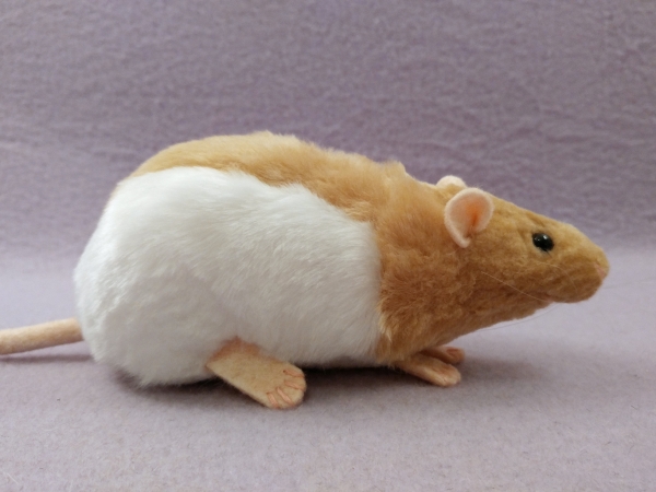 Beige Hooded Rat Plushie