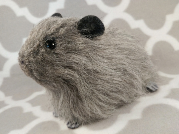Big Agouti Grey Guinea Pig Plushie