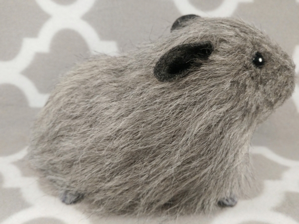 Big Agouti Grey Guinea Pig Plushie