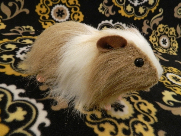 Big Beige Dutch Longhaired Guinea Pig Plushie