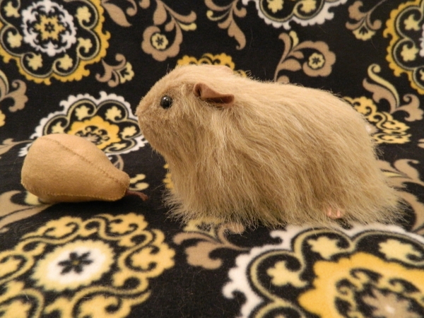 Big Beige Longhaired Guinea Pig Plushie