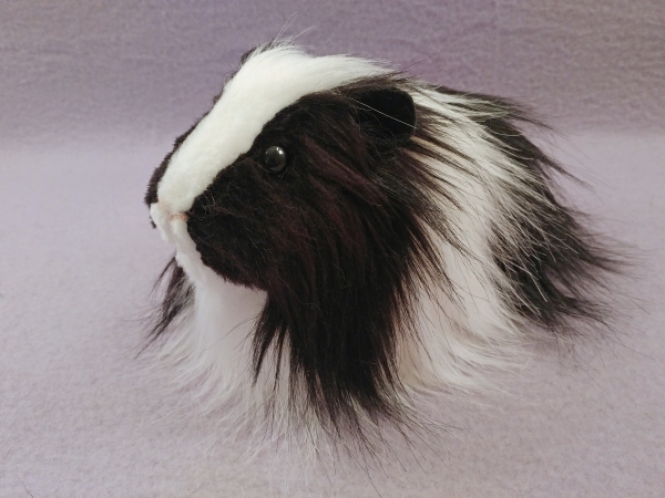 Big Black Dutch Longhaired Guinea Pig Plushie