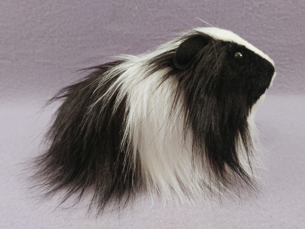 Big Black Dutch Longhaired Guinea Pig Plushie