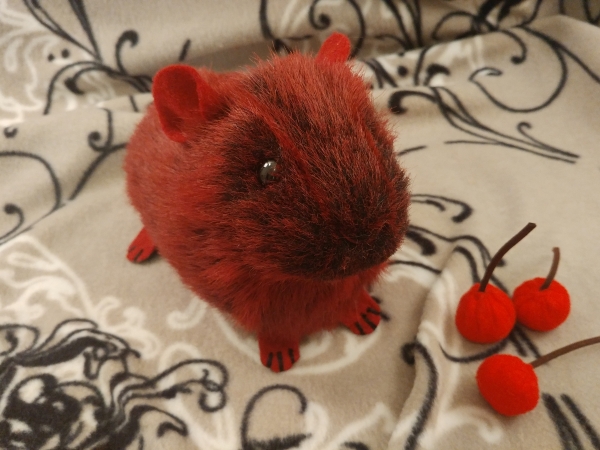 Big Cherry Bomb Guinea Pig Plushie