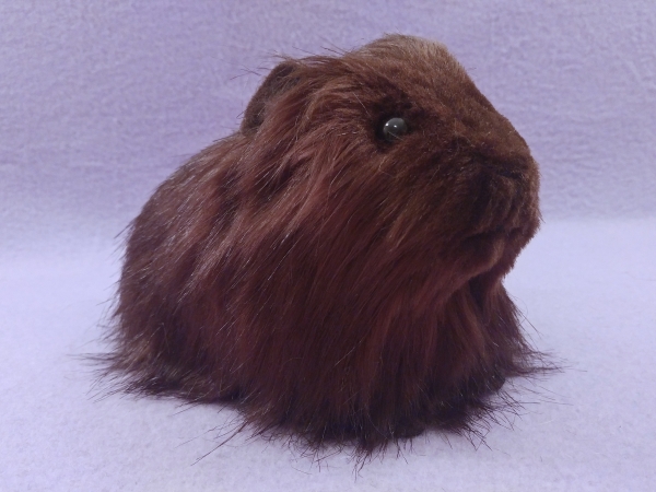 Big Dark Brown Longhaired Guinea Pig Plushie