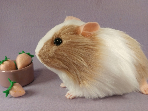 Big Frosted Pink Dutch Guinea Pig Plushie