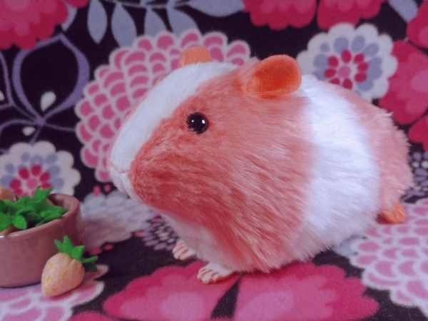 Big Hot Pink Dutch Guinea Pig Plushie