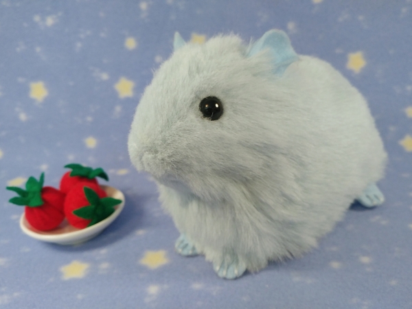 Big Light Blue Guinea Pig Plushie (Smooth)