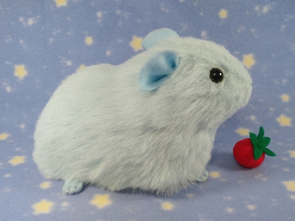 Big Light Blue Guinea Pig Plushie (Smooth)