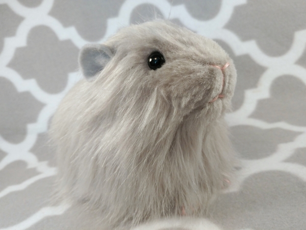 Big Grey Longhaired Guinea Pig Plushie
