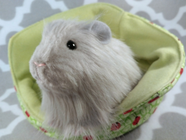 Big Grey Longhaired Guinea Pig Plushie