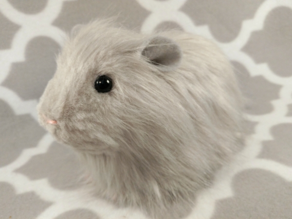 Big Grey Longhaired Guinea Pig Plushie