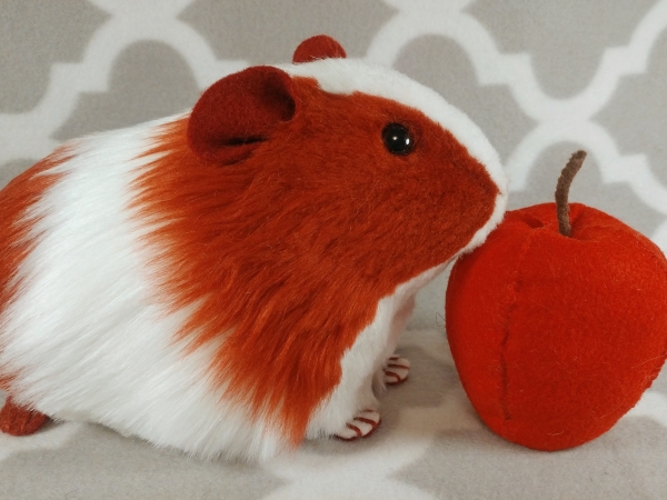 Big Maroon Dutch Guinea Pig Plushie