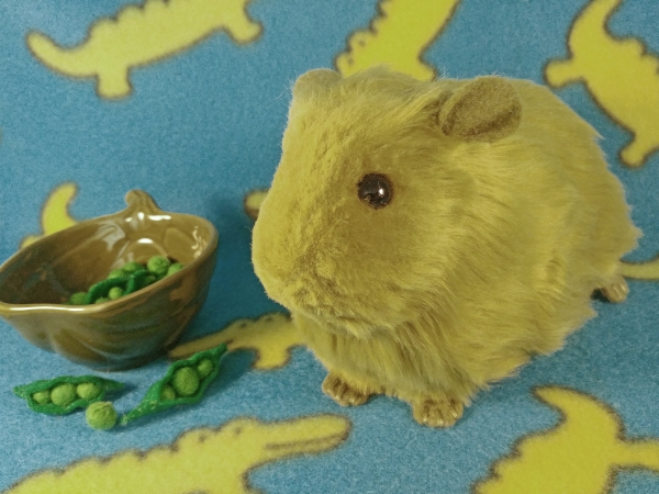 Big Pea Green Guinea Pig Plushie