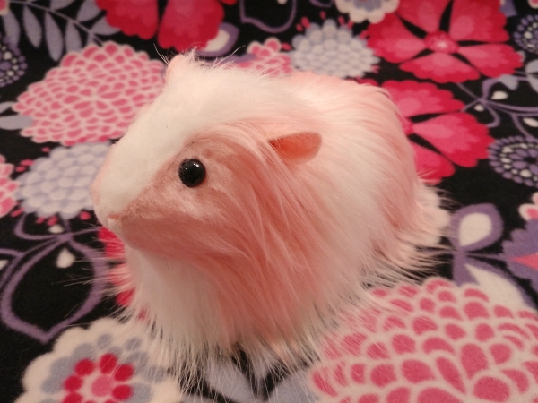 Big Pink Longhaired Dutch Guinea Pig Plushie