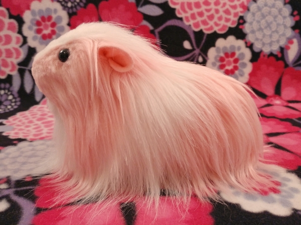 Big Pink Longhaired Dutch Guinea Pig Plushie