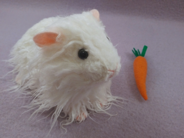 Big White Texel Guinea Pig Plushie