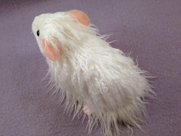 Big White Texel Guinea Pig Plushie