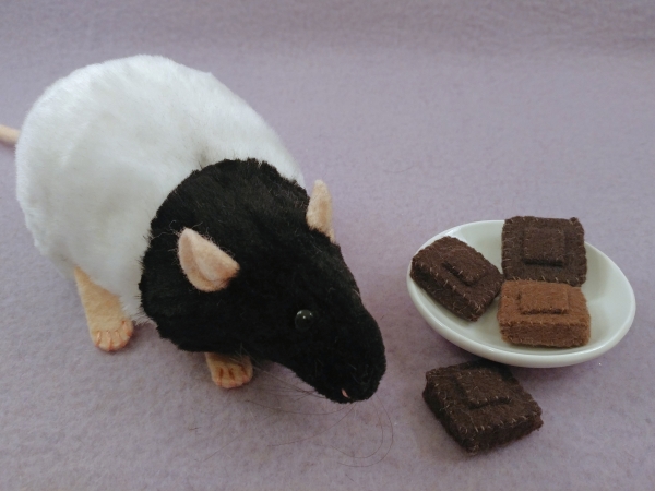 Black Bareback Rat Plushie