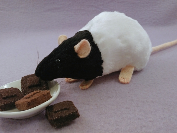 Black Bareback Rat Plushie