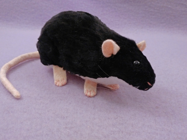 Black Berkshire Rat Plushie
