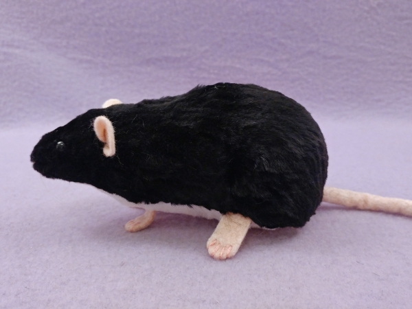 Black Berkshire Rat Plushie