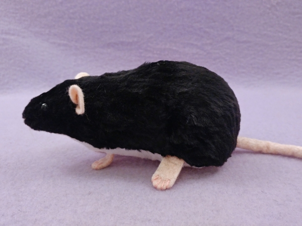 Black Berkshire Rat Plushie