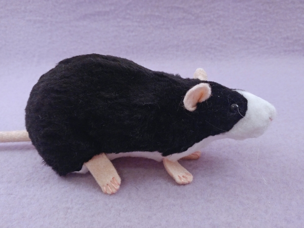 Black Blazed Rat Plushie