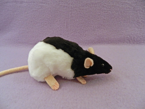 Black Half-Hooded Rat Plushie