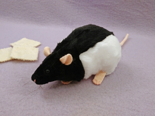 Black Hooded Rat Plushie