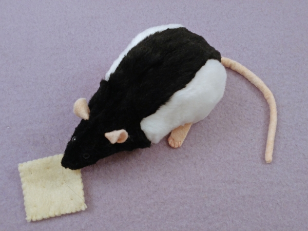 Black Hooded Rat Plushie