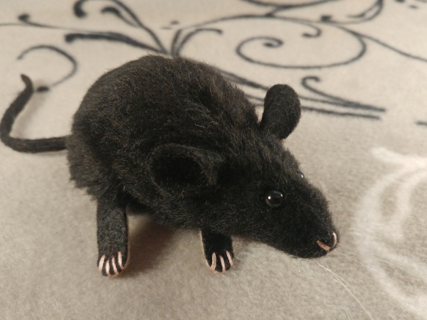 Black Mouse Plushie