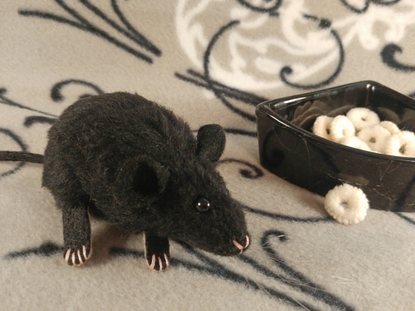 Black Mouse Plushie