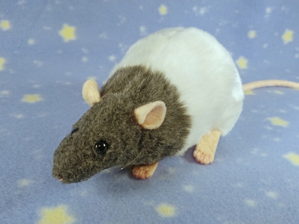 Blue Grey Bareback Rat Plushie