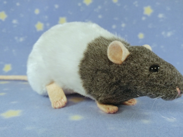 Blue Grey Bareback Rat Plushie